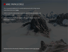 Tablet Screenshot of mikepapageorge.com
